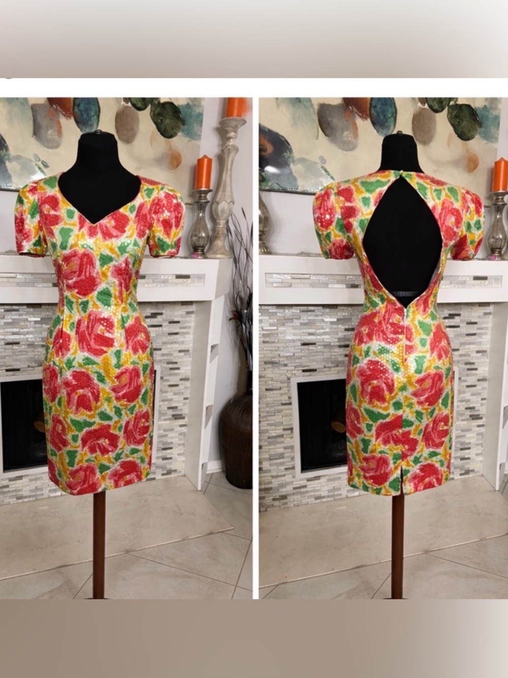 Vintage 80’s Morton Myles for the Warrens sequin dress 10